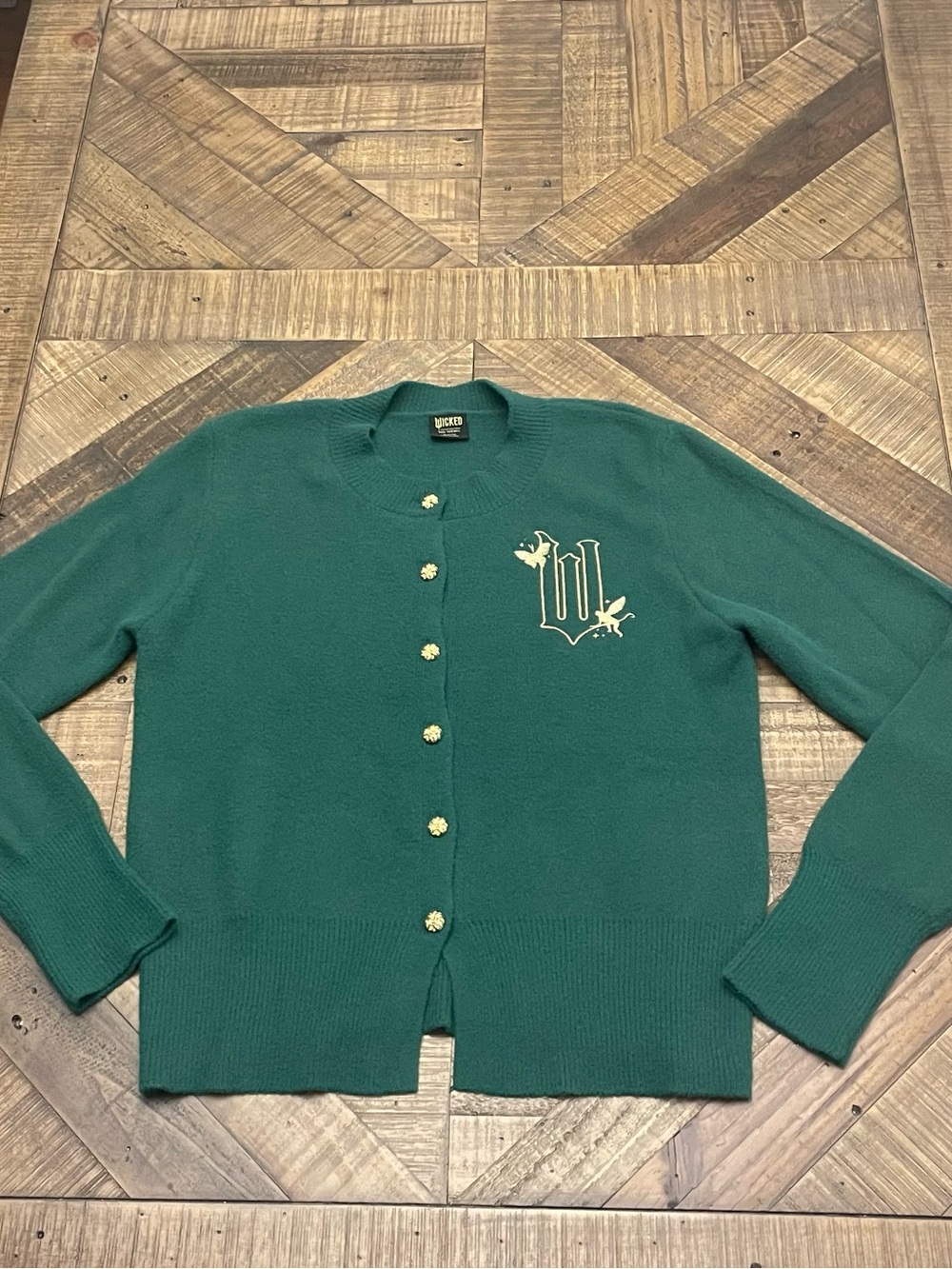 Wicked x Paul Tazewell Emerald Green Graphic Cardigan-limited edition size XL